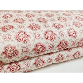 HERA 120 (214060-1-5 Růže malá čevená jemný vzor Renforce) / VELKOOBCHOD Ceník: VELKOOBCHOD: po celých rolích, bez odvíjení