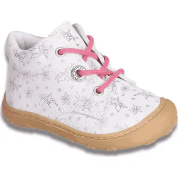 Dívčí polobotky RICOSTA Pepino Dots barefoot, Bianco Velikost: 22