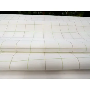 HALENA 115 (44401 Košilovina bílý podklad kostka zelená)-140cm / VELKOOBCHOD Ceník: VELKOOBCHOD: po celých rolích, bez odvíjení