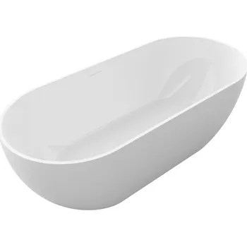 Vana CERANO - Volně stojící akrylátová vana Menora - bílá lesklá - 172x79 cm