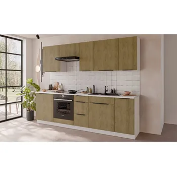 Kuchyňská linka LEMPERT Kuchyňská linka CREMONA WH 260 cm (Volitelná sestava)