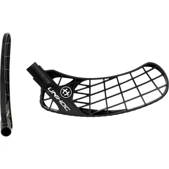 Florbalová čepel UNIHOC Iconic FL medium PP black L - Levá ruka dole/Černá/středně tvrdá - Feather L. (PP)