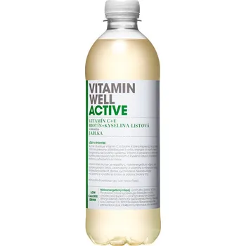 Iontový nápoj Vitamin Well Active 500 ml, jablko