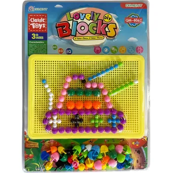 ostatní stavebnice Mozaika s hříbky - kreativní stavebnice pro děti tank