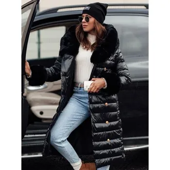 Dámský dlouhá prošívaná zimní bunda HORIZON černá