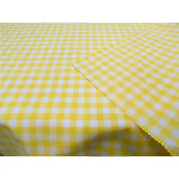 KANAFAS 140 / K33 žlutá kostka 10mm / 150cm / METRÁŽ NA MÍRU