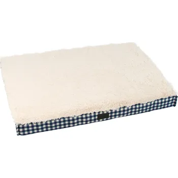 Pelíšek pro psa I Love Pets Ortopedická matrace Domino modrá rozměr: 100x70cm