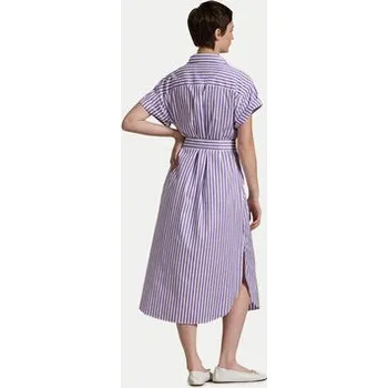 Dámské šaty Polo Ralph Lauren Košilové šaty 211959911002 Fialová Regular Fit M