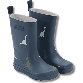 Chlapecké holínky BUNDGAARD dětské Barefoot holínky, Charly Navy Dino Velikost: 27