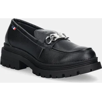 Dámské mokasíny Mokasíny U.S. Polo Assn. ALICYA007 dámské, černá barva, na plochém podpatku, ALICYA007W/EY1 ALICYA007W.EY1 99X, EUR 37