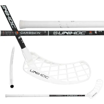 Florbalová hůl UNIHOC Epic Carbskin FL 26 Black/Orange 104 cm R - 104 (115) cm/Pravá ruka dole