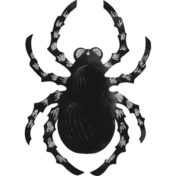 Závěsná dekorace Pavouk s glitry 35 cm