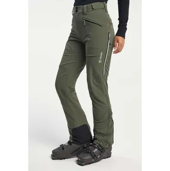 Snowboardové kalhoty TENSON Touring Softshell Pant W Dark Khaki XS - XS