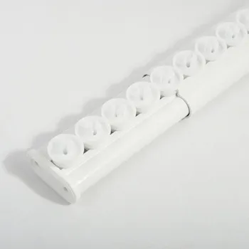 Tyč na sprchový závěs Spirella tyč na sprchový závěs SURPRISE, bez vrtání, bílá, hliník, 75 - 125 cm