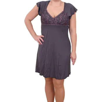 Dámská noční košile Košilka na spaní Follia Intimo Camilla grafit velikost S