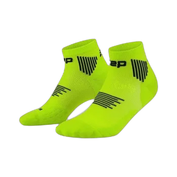 Běžecké oblečení CEP Kotníkové ponožky 5.0 Lime/Black pánské III 39-42 - 39-42