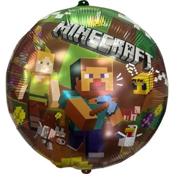 Balónek Mcolour Balloon Fóliový balónek kulatý 45cm Minecraft