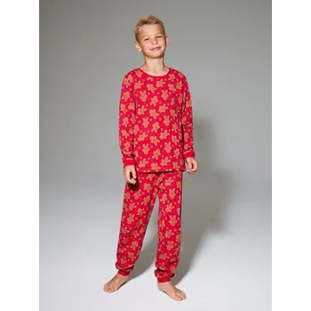 Chlapecké oblečení Sinsay - Dvoudílné vánoční pyžamo s motivem perníčků - červená - 126DP-33X - 126DP-33X-146