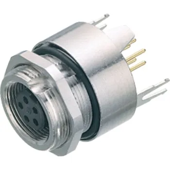 LED panel Binder 09 0416 35 05 Konektor M9 pro montáž na panel, kontakty: 5, stíněný, THT, IP67, upevnění zepředu