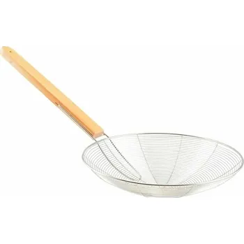 Cedník a síto Cedník pavouk 27/30cm nerez dřevo