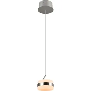 Trio Leuchten 331410107 DIOS - LED závěsný lustr stmívatelný běžným vypínačem, LED 8W, 2300 + 3000 + 4000K, Ø 15,5cm (LED závěsné svítidlo v matném niklu s přepínačem barvy světla)