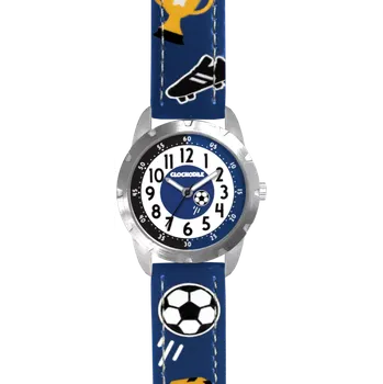 Hodinky CLOCKODILE Svítící modré fotbalové chlapecké hodinky FOTBAL CWB0070 (CLOCKODILE Svítící modré chlapecké hodinky FOTBAL CWB0070)