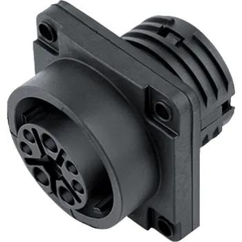 Binder 09 6504 000 08 Bajonetový konektor pro montáž na panel, kontakty: (Krimpovací kontakty je třeba objednat zvlášť), IP68/IP69K, UL, VDE