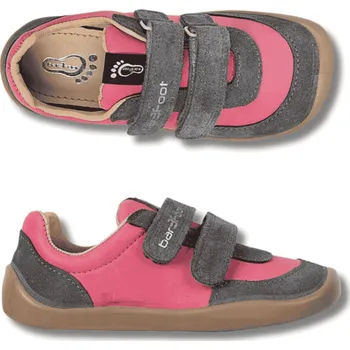 Dětská treková obuv BAR3FOOT celoroční barefoot dětské boty, Růžová 3BS26-11 Velikost: 26