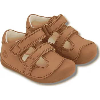 Chlapecké sandály BUNDGAARD Petit summer barefoot chlapecké letní sandálky, Cognac Velikost: 21