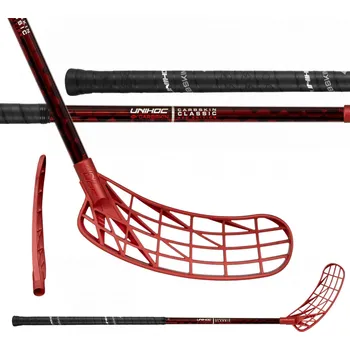 Florbalová hůl UNIHOC Stick Unilite Carbskin FL 29 Radiant Red 96 cm L - 96 (107) cm/Levá ruka dole