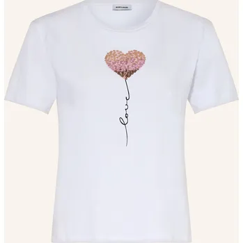 More & More Dámské Tričko S Flitry, 0010 white, 44