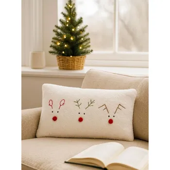 Polštář Sinsay - Dekorační polštář s vánočním motivem - bílá - 405GO-00X - 405GO-00X-ONE