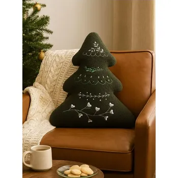 Dekorativní polštářek Sinsay - Dekorační polštář s vánočním motivem - zelená - 445GO-77X - 445GO-77X-ONE