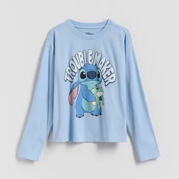 Reserved - Tričko Lilo & Stitch - světle modrá - 369FT-50X - 369FT-50X-152