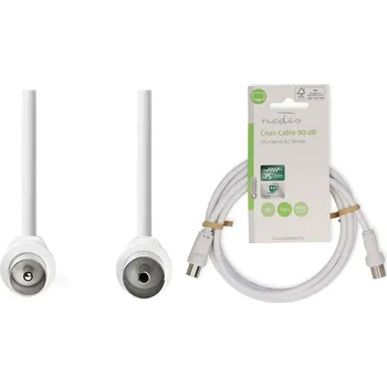 Anténní kabel Nedis CSGL40000WT15 koaxialní kabel 1,5m