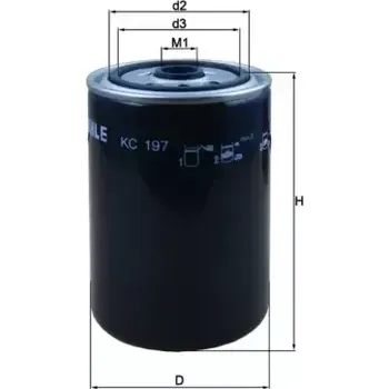 Palivový filtr KNECHT Palivový filtr KNC KC 197