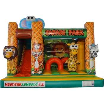 Skákací hrad Skákací hrad MULTIPLAY - safari – certifikovaný hrad pro děti