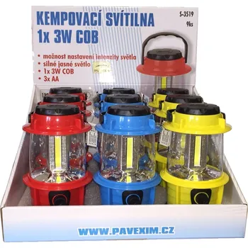 Svítilna Konnoc S-3519 3W LED COB kemping.svítilna
