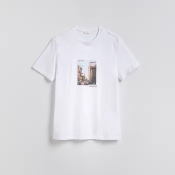 Pánské oblečení Reserved - Tričko regular s potiskem - bílá - 382EX-00X - 382EX-00X-S