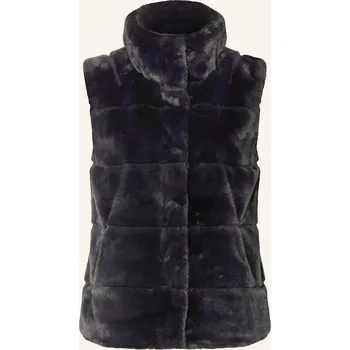 Dámská vesta Monari Dámská Vesta Z Umělé Kožešiny, tmavě modrá, 40