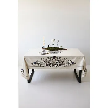 ubrus Bavlněný ubrus Medicine béžová barva RW25-ORU401 02A