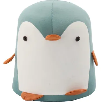 Taburet Dětský taburet s motivem tučňáka v modré barvě