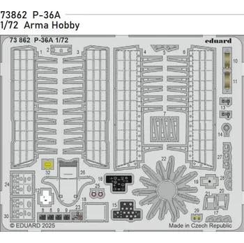 Plastikový model Eduard 1/72 P-36A (ARMA HOBBY)