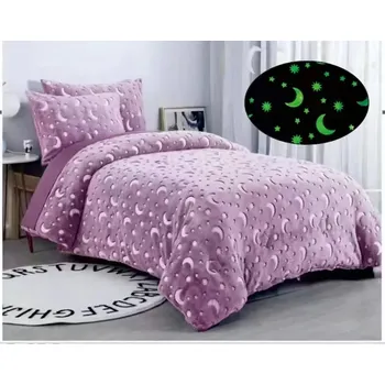 Povlečení Svítící mikroplyšové povlečení Noční Obloha 140x200/70x90 cm – novinka 2025