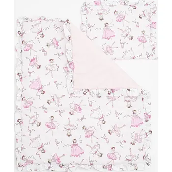 Příslušenství pro dětskou postel a kolébku NEW BABY Bavlněný set do kočárku Ballerina Bella