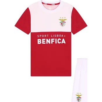 cyklistický dres SL BENFICA Domácí tričko SL Benfica 23/24 - dětské 12 LET BÍLÁ|ČERVENÁ