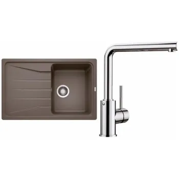 Granitový dřez Blanco Set 08-A 25 Sona 45 S + baterie Mila Chrom