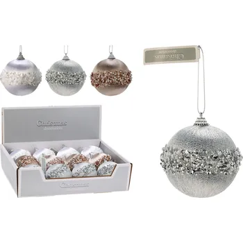 Vánoční ozdoba Ozdoba koule s korálky menší