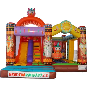 Skákací hrad Skákací hrad MULTIPLAY - lesní strážci – certifikovaný hrad pro děti