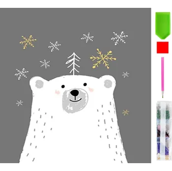 Real Home Diamantové Vyšívání - Vzor Medvěd 5D 19